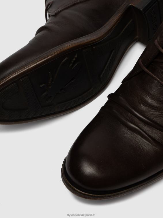 bottines à lacets muro577 Hommes 0N8R814 moka éco(végétale) Fly London