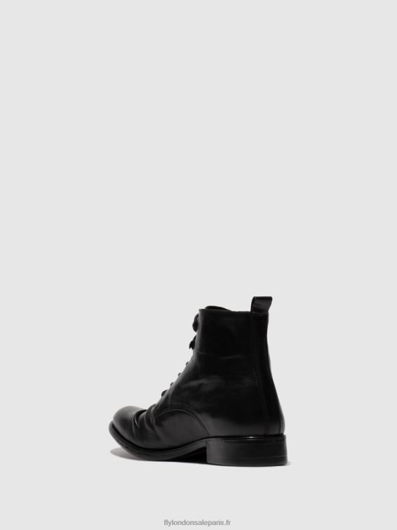 bottines à lacets myke660 Hommes 0N8R815 estigma (végétal) noir Fly London