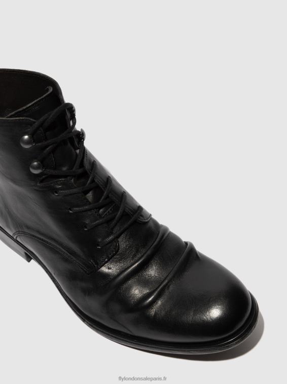 bottines à lacets myke660 Hommes 0N8R815 estigma (végétal) noir Fly London