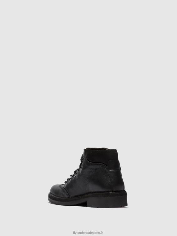 bottines à lacets reus075 Hommes 0N8R808 bio/oiluede (végétal) noir Fly London