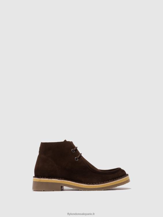 bottines à lacets rodo076 Hommes 0N8R810 mocca oléagineux (végétal) Fly London