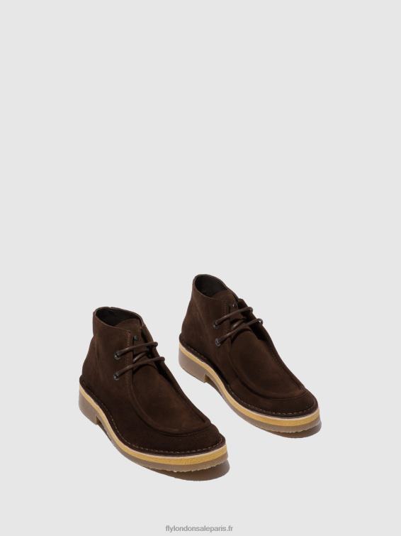 bottines à lacets rodo076 Hommes 0N8R810 mocca oléagineux (végétal) Fly London