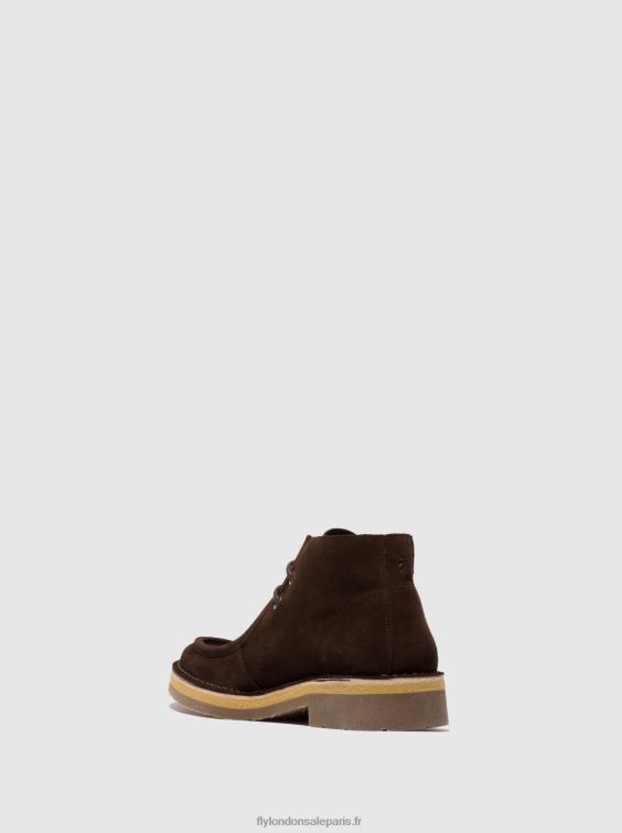 bottines à lacets rodo076 Hommes 0N8R810 mocca oléagineux (végétal) Fly London