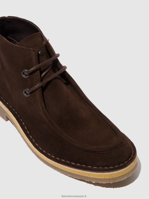 bottines à lacets rodo076 Hommes 0N8R810 mocca oléagineux (végétal) Fly London