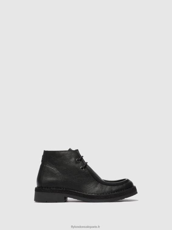 bottines à lacets rodo076 Hommes 0N8R811 bio noir Fly London