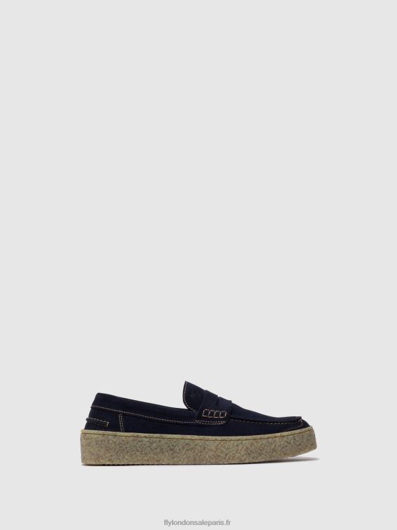 chaussures à enfiler roel517 Hommes 0N8R828 marine Fly London