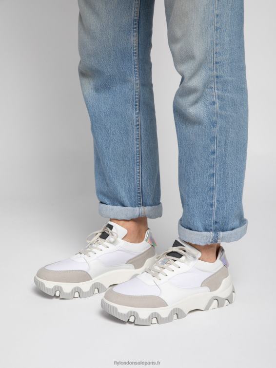 baskets à lacets fyne748 Hommes 0N8R842 multi blanc cassé Fly London