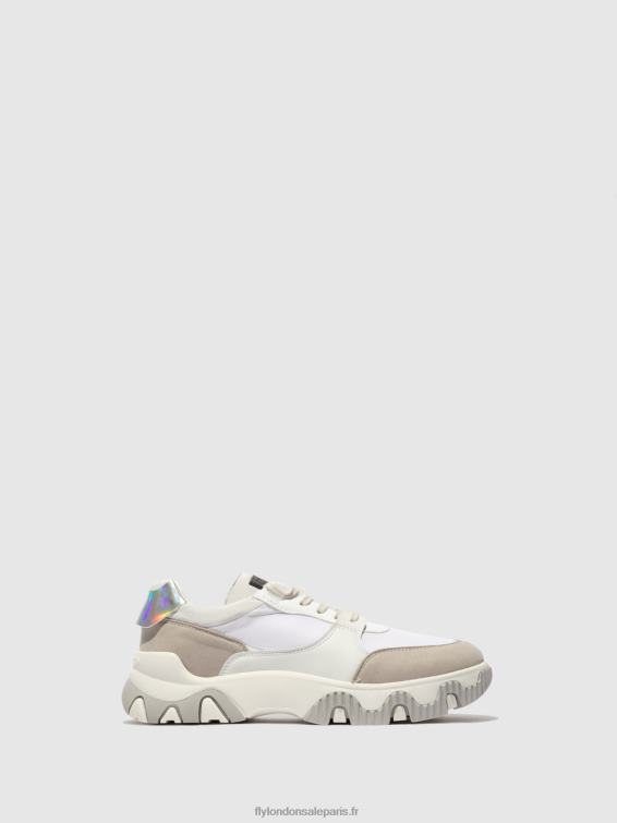 baskets à lacets fyne748 Hommes 0N8R842 multi blanc cassé Fly London