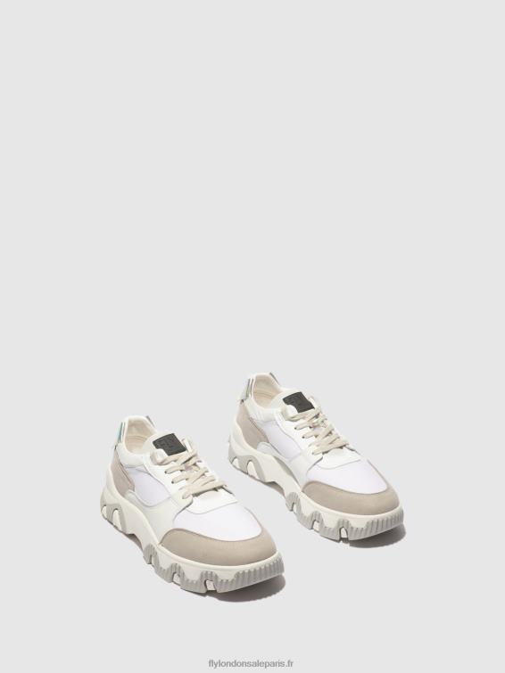 baskets à lacets fyne748 Hommes 0N8R842 multi blanc cassé Fly London