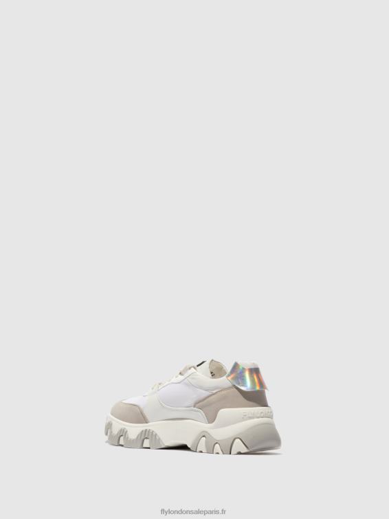 baskets à lacets fyne748 Hommes 0N8R842 multi blanc cassé Fly London