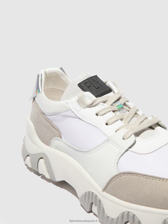 baskets à lacets fyne748 Hommes 0N8R842 multi blanc cassé Fly London