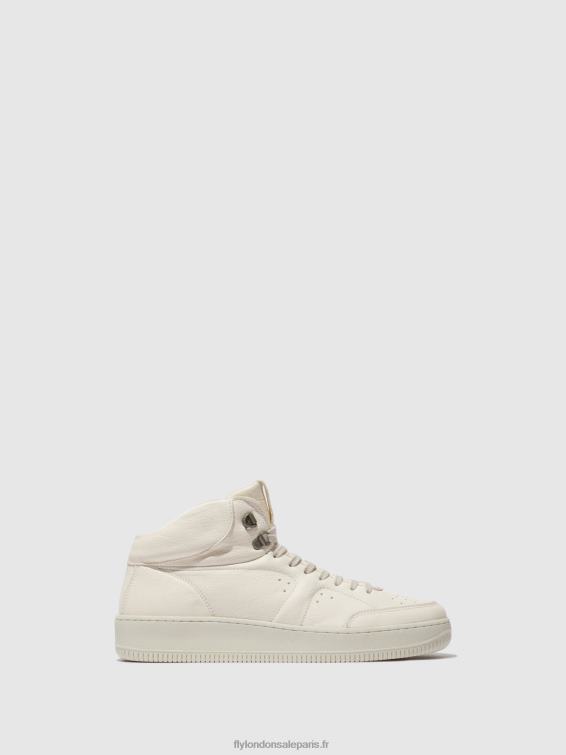 baskets montantes beat514 Hommes 0N8R839 blanc Fly London